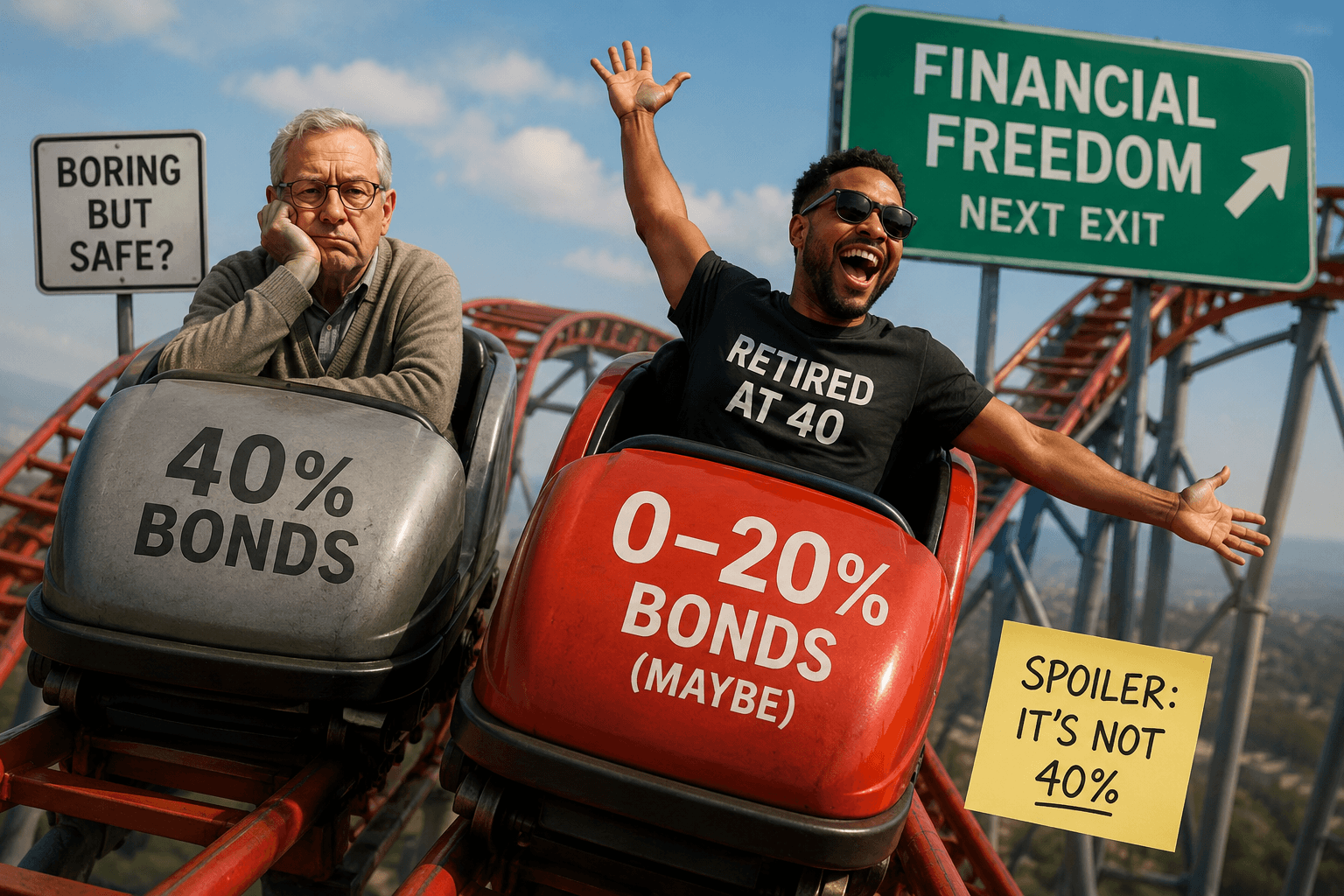 How Much Should You Have in Bonds When You Retire at 40? Not 40%