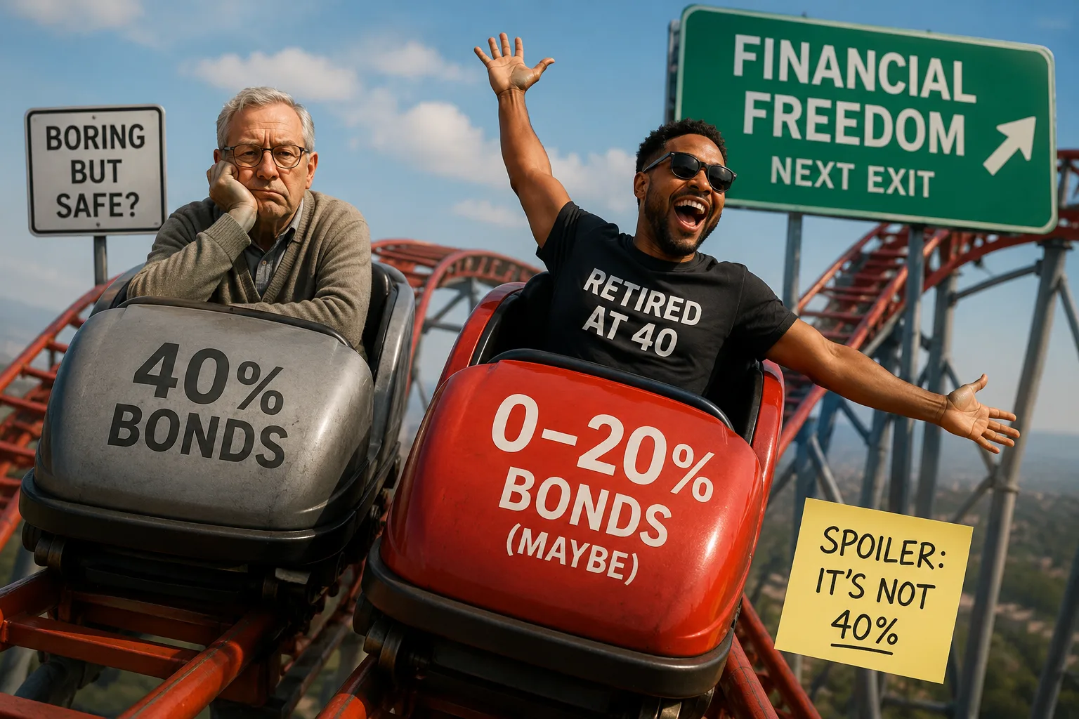 How Much Should You Have in Bonds When You Retire at 40? Not 40%