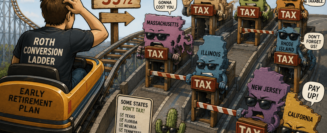 Which States Tax a Roth Conversion Ladder Before 59½
