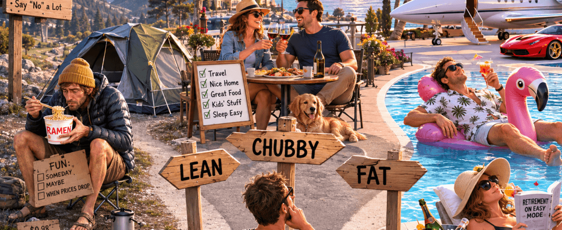 Lean FIRE vs Chubby FIRE vs Fat FIRE: The Real Difference Is 20 Years