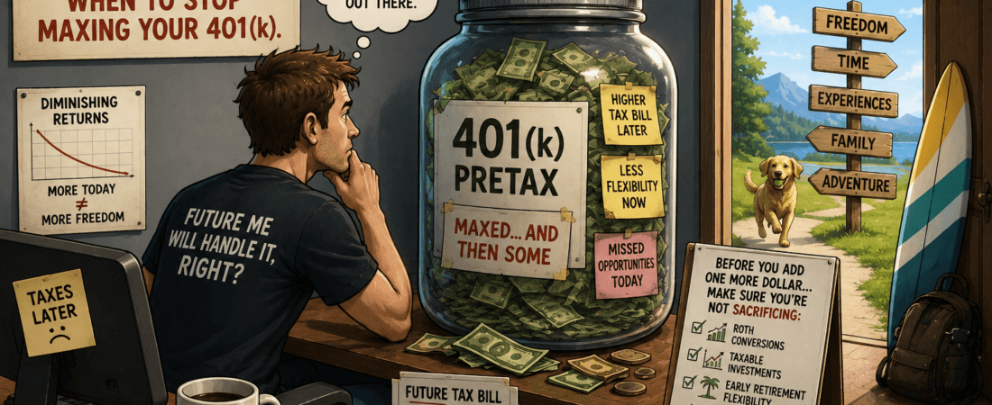 How Much Pretax Is Too Much? When to Stop Maxing Your 401(k).
