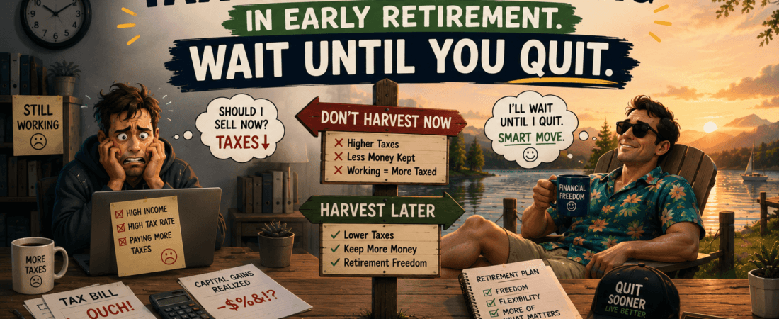 Tax Gain Harvesting in Early Retirement. Wait Until You Quit.