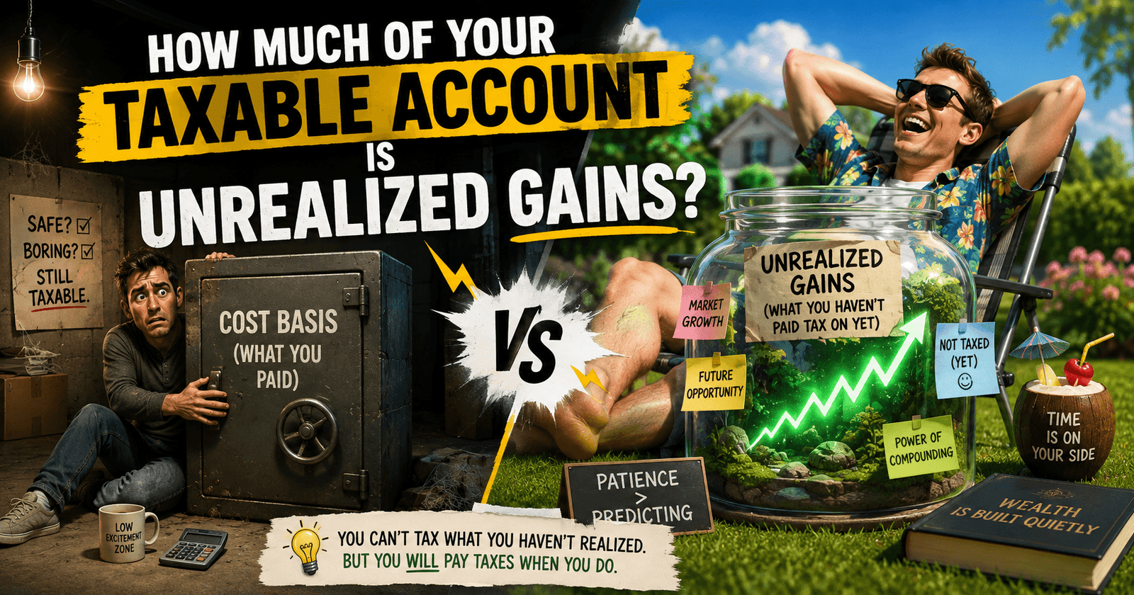 How Much of Your Taxable Account Is Unrealized Gains?